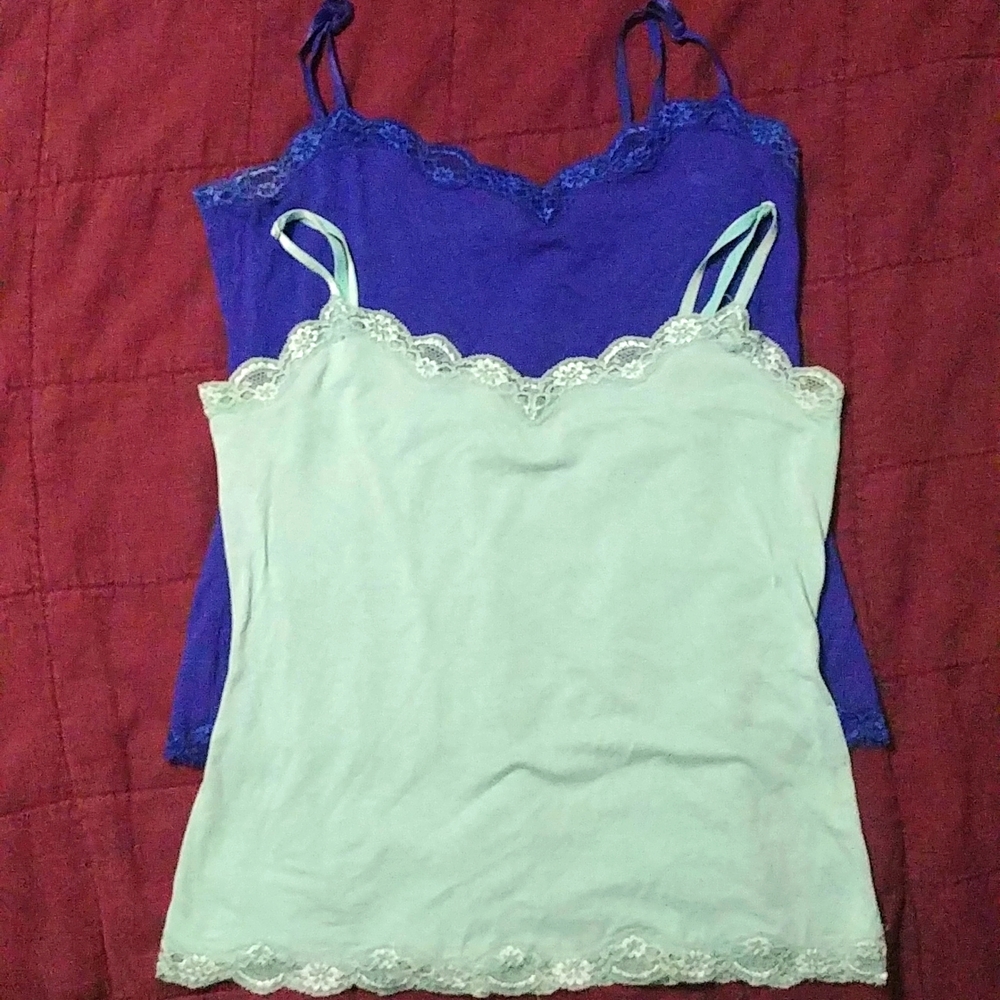 Blue lace cami bundle